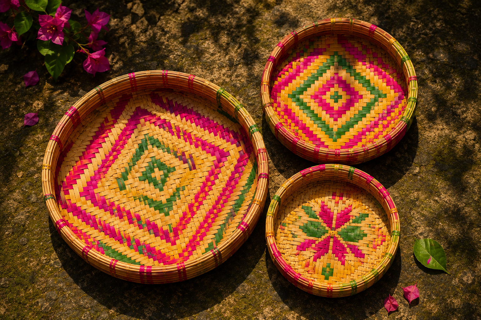 Bamboo weaving details
