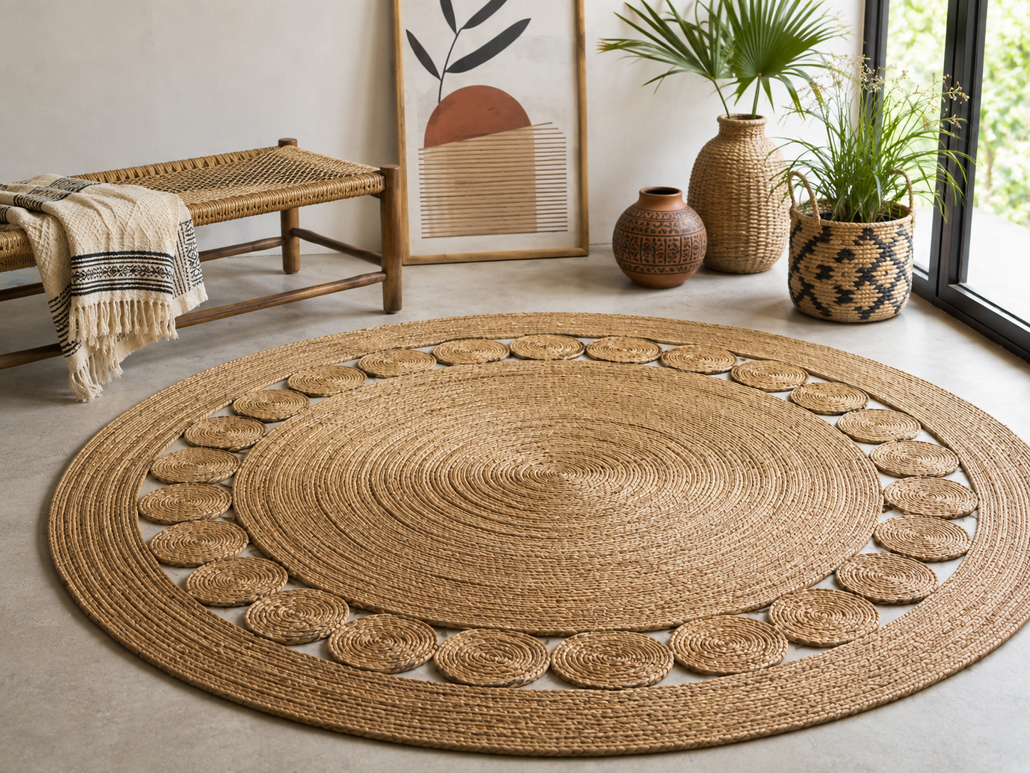 Natural-fibre craft details