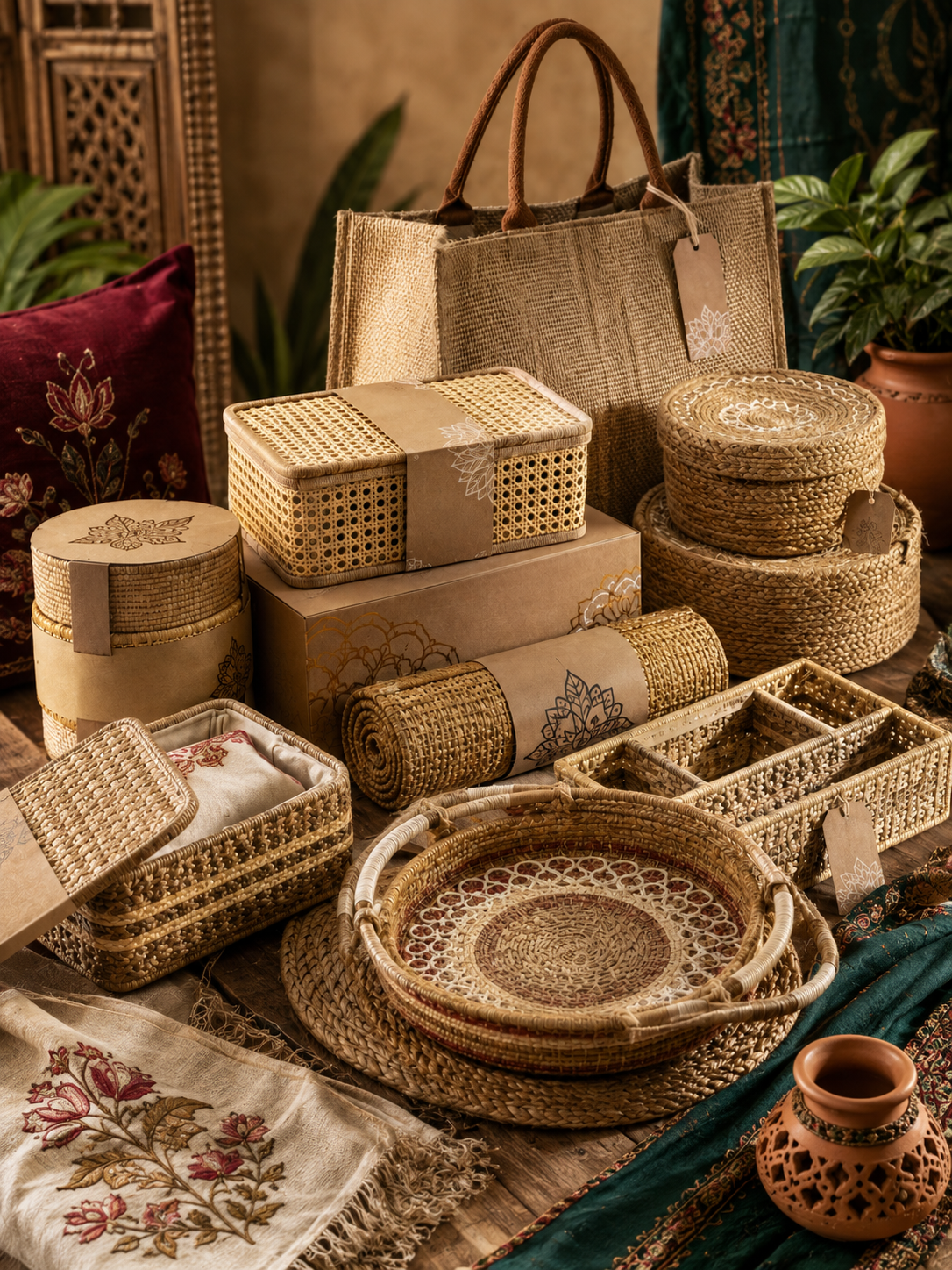 Premium private-label natural-fibre homeware collection